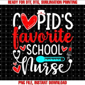 Cupids Favorite School Nurse Shirtscupids Favorite School Nurse Funny Valentines Day Tee