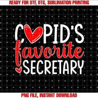 Cupids Favorite Secretary Shirtscupids Favorite Secretary Funny Hearts Valentines Day Tee