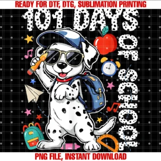 Cute 100 Days of School Teacher Boys Dalmatianhappy 101 Days of School Funny Cute Dog Student Teacher Tee
