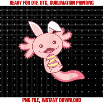 Cute Animals for Easter for Kidseaster Axolotl as Easter Bunny Cute Animals for Kids Tee