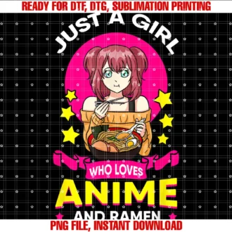 Cute Anime Ramen Appareljust a Girl Who Really Loves Anime Ramen Noodle Manga Series Tee