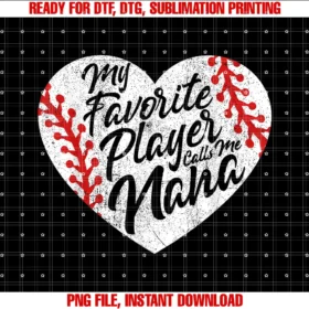 Cute Baseball Sayings Shirts for Women Mommy Favorite Player Calls Me Nana Baseball Heart Cute Grandma Tee
