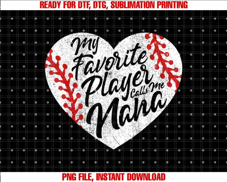 Cute Baseball Sayings Shirts for Women Mommy Favorite Player Calls Me Nana Baseball Heart Cute Grandma Tee