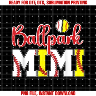 Cute Baseball Softball Mimi Mothers Dayballpark Mimi Softball Baseball Mimi Grandma Tee