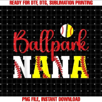 Cute Baseball Softball Nana Mothers Dayballpark Nana Softball Baseball Nana Grandma Tee