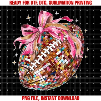 Cute Coquette Bow Disco Funny Game Day Footballcoquette Bow Disco Funny Football Game Day Touchdown Season Tee