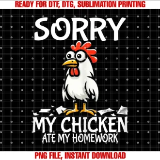Cute Farm Animal Lover Chicken Youths School Kidsfunny Chicken Lovers Boys Gifts My Chicken Ate My Homework Tee