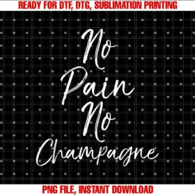 Cute Fitness Workout Design Studiofunny Workout Gift for Women Cute No Pain No Champagne Tee