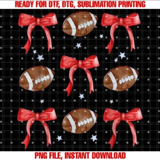 Cute Football Coquette Bow Tees Women Kids Apparelfootball Coquette Bow Football Mom Game Day Women Girls Kids Tee