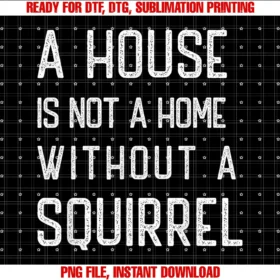 Cute Funny Home Squirrels Loverfunny Squirrel Lover a House is Not a Home Without Squirrels Tee