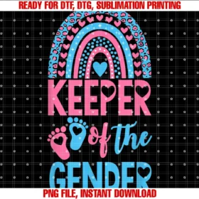 Cute Gender Reveal Baby Apparelgender Reveal Keeper of the Gender Boho Gender Reveal Tee