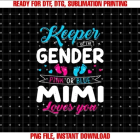 Cute Gender Reveal Baby Family Matching Apparelkeeper of the Gender Mimi Loves You Baby Announcement Tee
