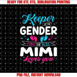 Cute Gender Reveal Baby Family Matching Apparelkeeper of the Gender Mimi Loves You Baby Announcement Tee