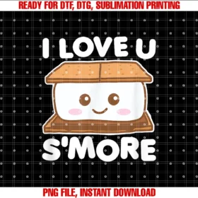 Cute Kawaii Smore Teesi Love You Smore Funny Camping Smore Pun Dark Tee