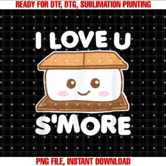 Cute Kawaii Smore Teesi Love You Smore Funny Camping Smore Pun Dark Tee