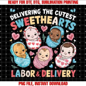Cute Labor and Delivery Valentines Day Giftsdelivering the Cutest Sweethearts Labor Delivery Valentines Tee