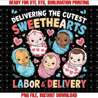 Cute Labor and Delivery Valentines Day Giftsdelivering the Cutest Sweethearts Labor Delivery Valentines Tee