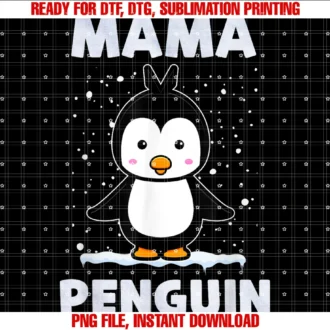 Cute Mama Mother Penguin Lovermama Penguin Lovers Mommy Mothers Day Tee