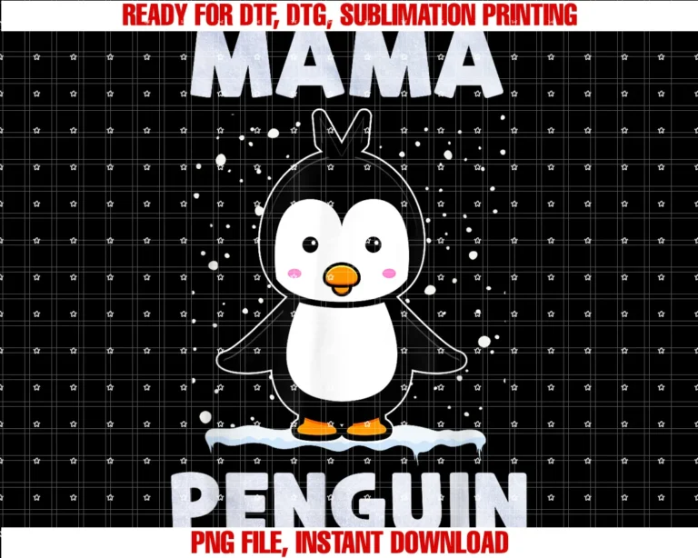 Cute Mama Mother Penguin Lovermama Penguin Lovers Mommy Mothers Day Tee