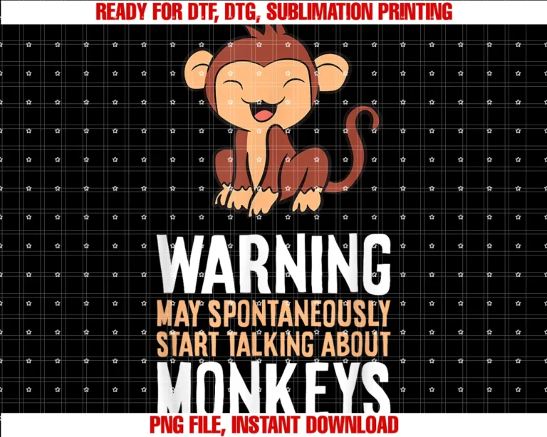 Cute Monkey Gifts and Teesmonkey Lover Warning May Spontaneously Talk About Monkeys Tee