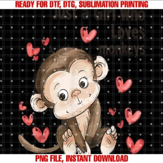 Cute Monkey Lovers Gift for Girlscute Monkey Lovers Gift Just a Girl Who Loves Monkeys Tee