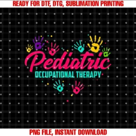 Cute Ot Assistant Gift for Occupational Therapistpediatric Occupational Therapy Colorful Hands Heart Art Tee