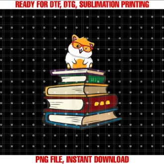 Cute Pet Hammy Gifts Graphic Tee Shirts Hoodiescute Funny Hipster Glasses Read Books Hamster Lover Tee
