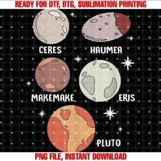 Cute Solar System Gifts for Future Astronaut Kidsouter Space Solar System Dwarf Planet for Kids Tee