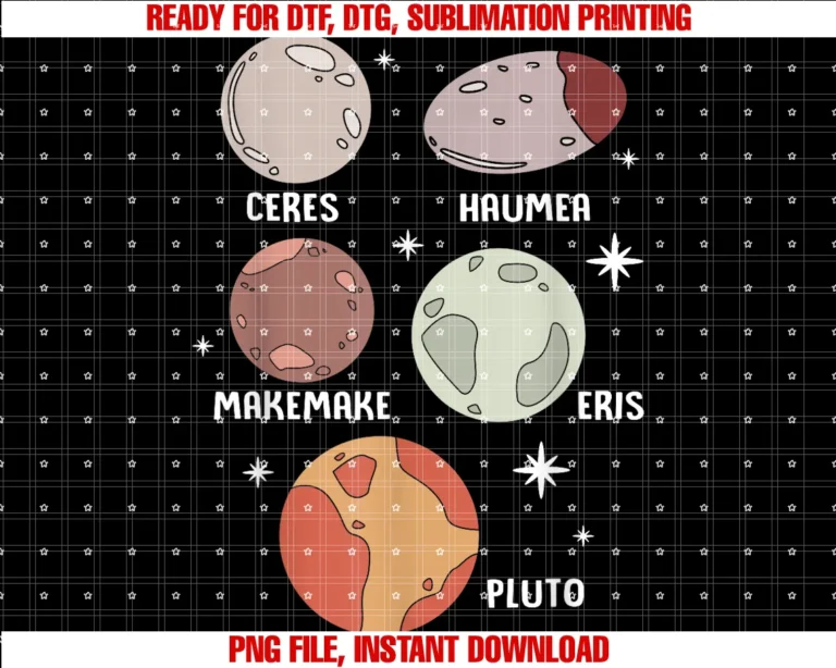 Cute Solar System Gifts for Future Astronaut Kidsouter Space Solar System Dwarf Planet for Kids Tee