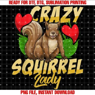 Cute Squirrel Lover Giftscrazy Squirrel Lady Funny Gift for Squirrel Lovers Tee