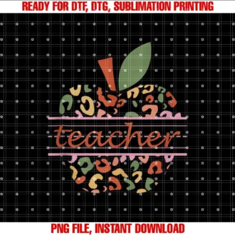 Cute Teacher Outfitsteacher Cute Leopard Apple Back to School Teacher Tee