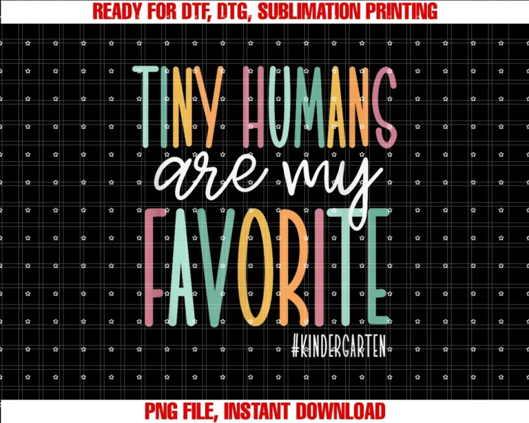 Cute Teaching Apparel and Student Giftstiny Humans Are My Favorite Kindergarten Teacher Tee