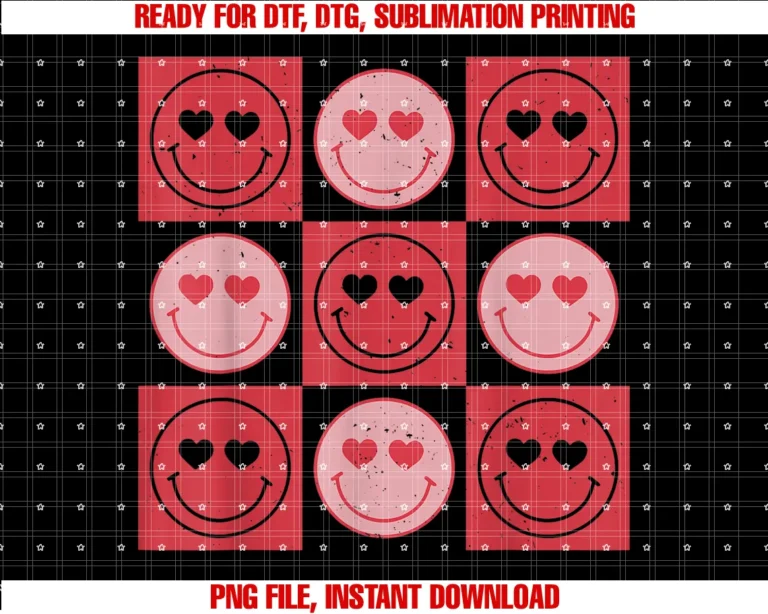 Cute Valentines Day Costume Smile Heart Matchingvalentines Day Hippie Groovy Smile Face Heart Checkered Tee