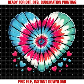 Cute Valentines Day Wear for Kids Girlskids Tie Dye Heart Valentines Day Graphic Girls Toddler Boys Tee