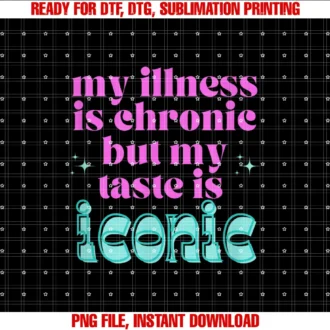 Cute Trendy Chronically Ill Out of Spoonsfunny Chronic Illness Awareness Spoonie Chronic but Iconic Tee