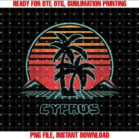 Cyprus Retro Vintage 80s Style Tee