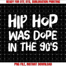 D Cm 4hip Hop Was Dope in the 90s Rap Music Lover Gift Tee