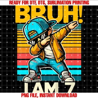 Dabbing Birthday Boy Gifts for Boyskids 7 Year Old Birthday Boy Dabbing Bruh Its My 7th Birthday Tee